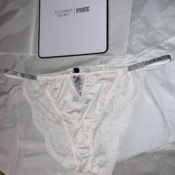 Victoria’s Secret Lace Cheeky Shine Rhinestones Strap Panty XXL - Picture 5 of 13